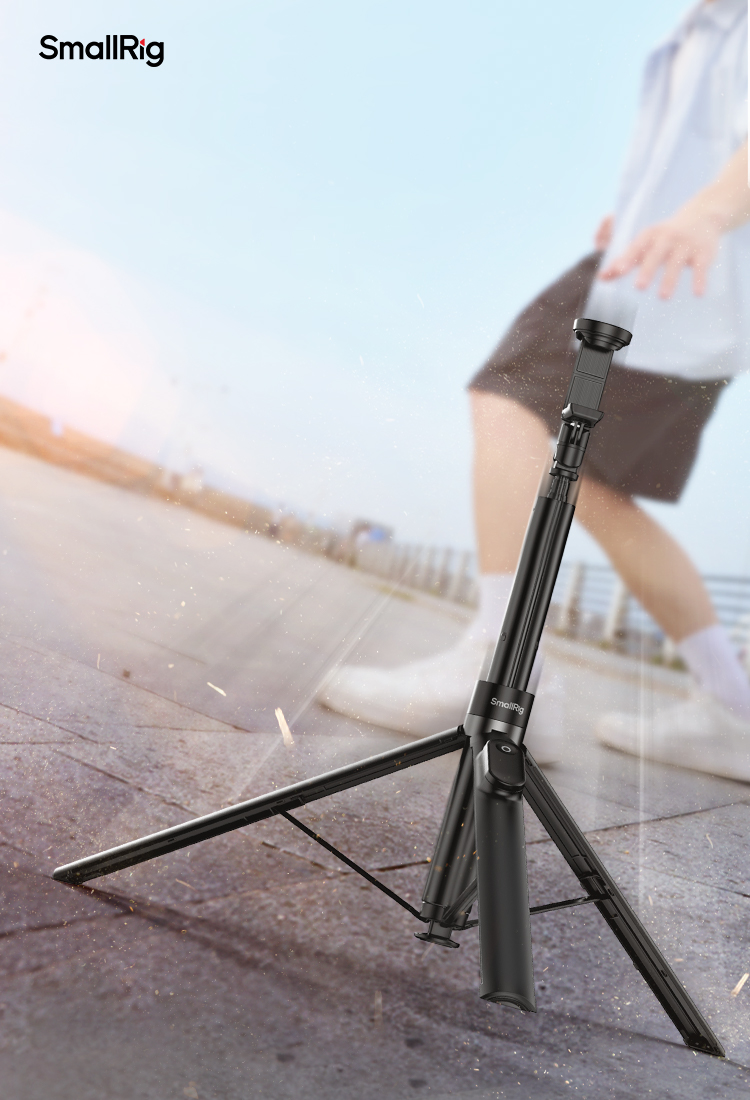 ST30 Lite Auto-Open Selfie Stick Tripod | Remote | Black