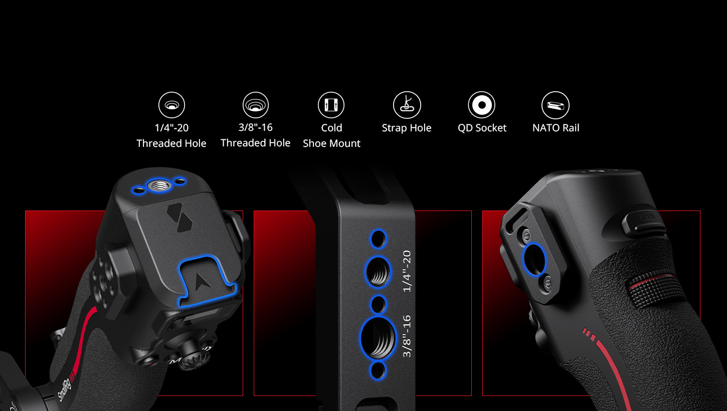 CATEGORY/Stabilizer Rigs/Stabilizer Handgrips Handle with Follow Focus for DJI RS Series-For Brands:DJI/For Models:RS 3 Pro、RS 2、RS 4、RS 4 Pro/SKU:4329/Package Weight (kg):0.37/