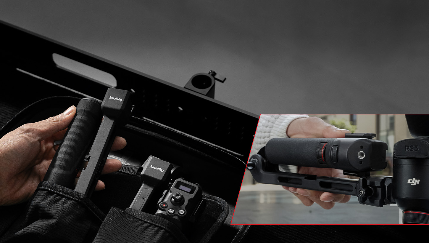 CATEGORY/Stabilizer Rigs/Stabilizer Handgrips Handle with Follow Focus for DJI RS Series-For Brands:DJI/For Models:RS 3 Pro、RS 2、RS 4、RS 4 Pro/SKU:4329/Package Weight (kg):0.37/