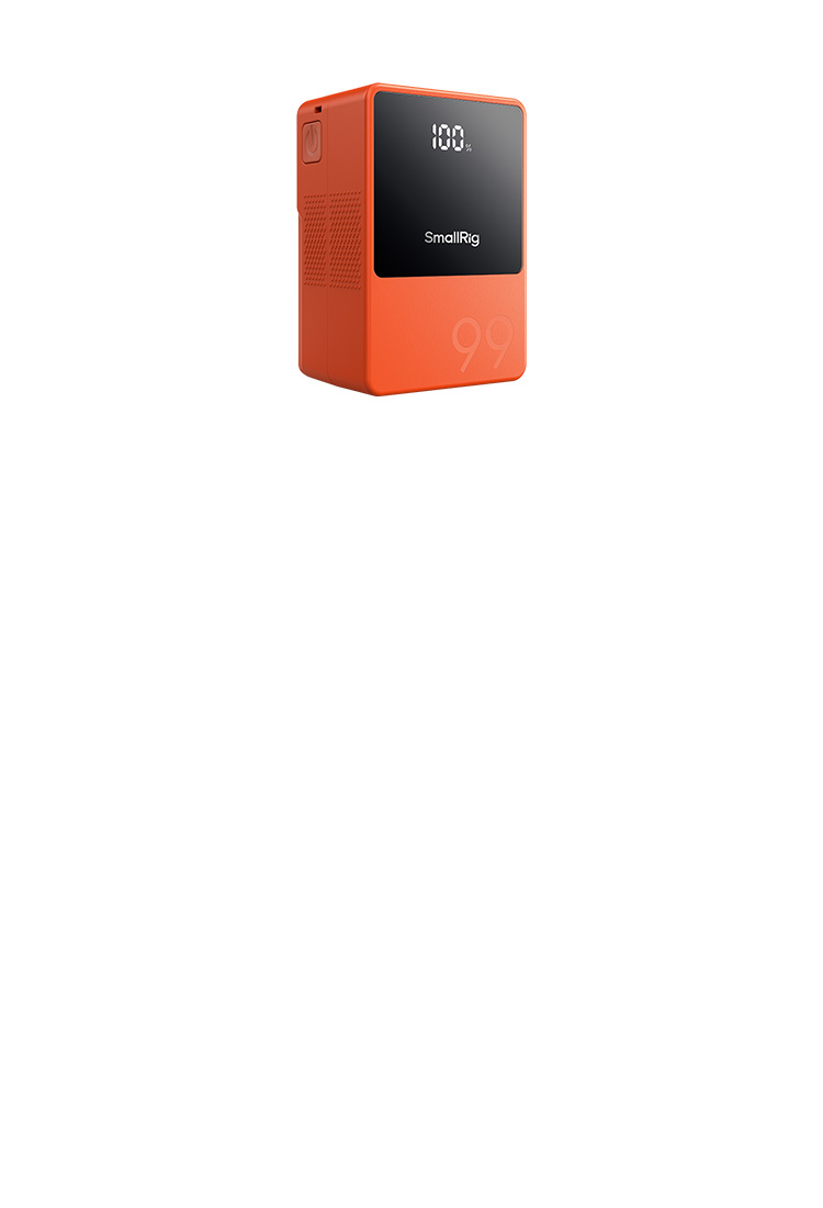 Batteria SmallRig VB99 Pro V-Mount 99Wh – 6800mAh Con PD 100W USB-C, Piastra V-Lock E Doppio Morsetto Da 15mm