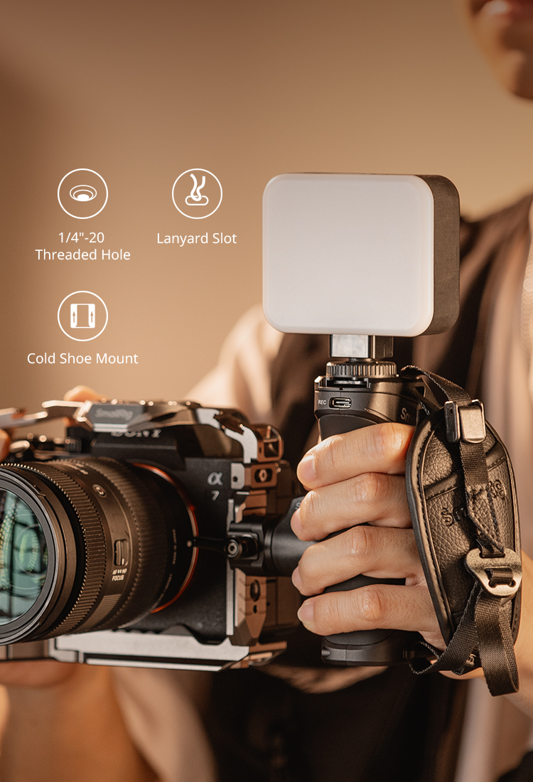 Rotating Side Handle with REC Trigger | USB-C PD & Mounts