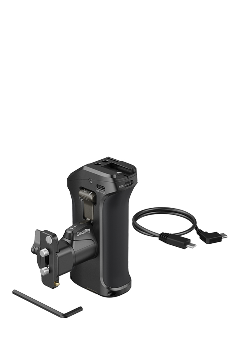 Rotating Side Handle with REC Trigger | USB-C PD & Mounts
