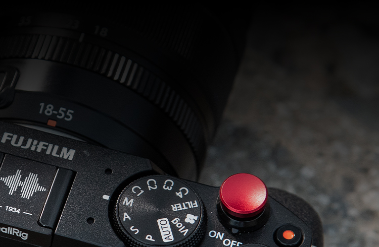SMALLRIG X-M5 Handgreep L-vormig voor FUJIFILM X-M5, Ingebouwde Snelkoppelingsplaat voor Arca, Lichtgewicht Silicone Zijhandgreep, Inclusief Windscherm met Koud Schoen Adapter (Zwart) - 4876